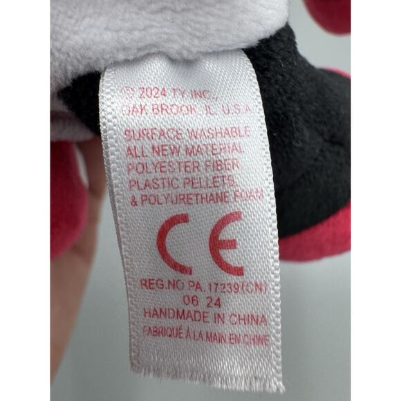 Ty Minnie Mouse Plush Doll Red Polka Dot Dress 7" Stuffed Animal - Picture 5 of 6